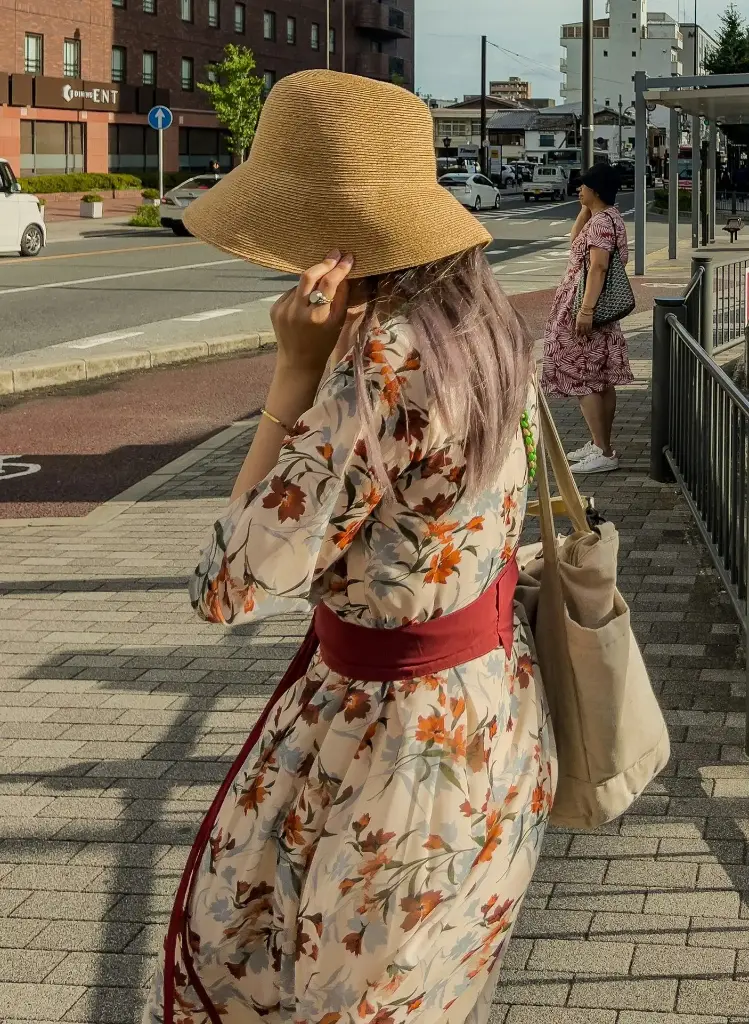 碎花迷笛連衣裙